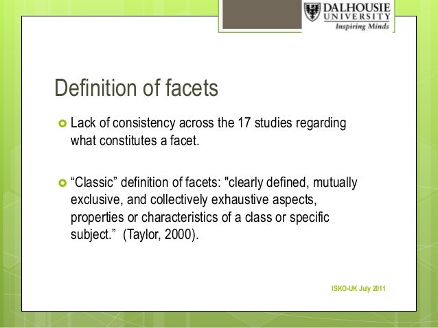 faceted navigation of social tagging applications meaning of facet