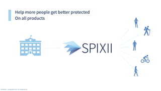 Help more people get better protected
On all products
CONFIDENTIAL - Copyright SPIXII® 2016 - 2017 All rights reserved
 
