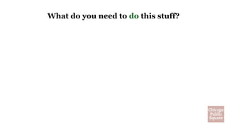 What do you need to do this stuff?
 