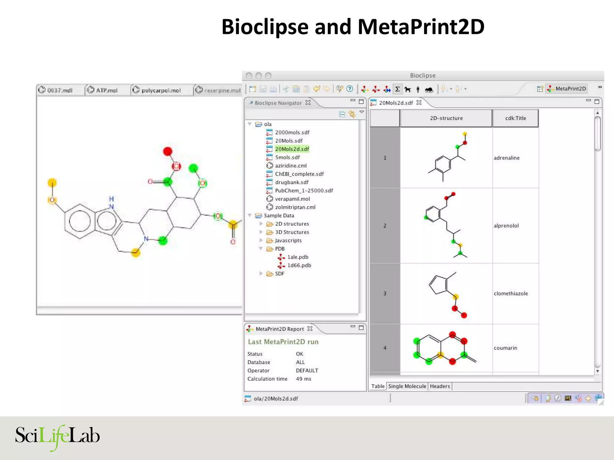 Bioclipse and MetaPrint2D
 