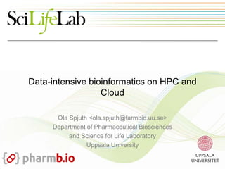 Data-intensive bioinformatics on HPC and Cloud | PPTX