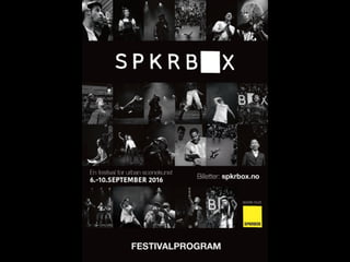 SPKRBOX program 6-10.sept 2016