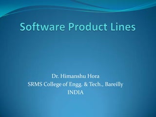 Dr. Himanshu Hora
SRMS College of Engg. & Tech., Bareilly
INDIA
 