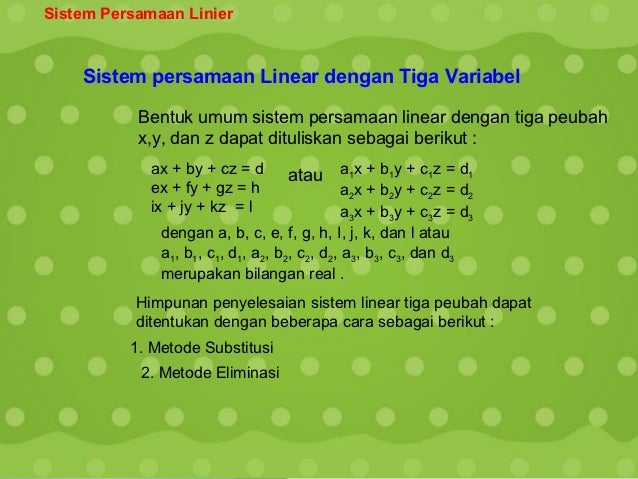Spl 3 variabel Spl 3 variabel