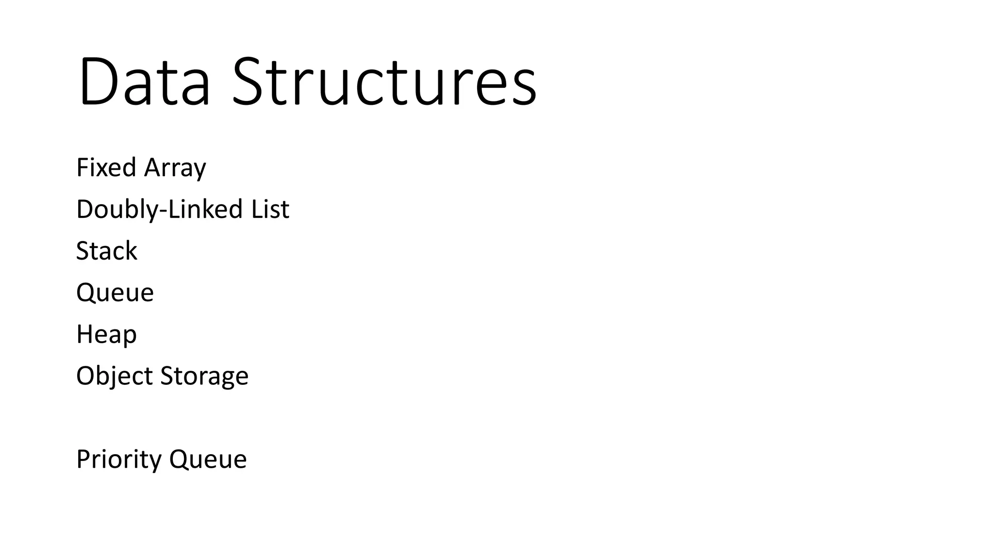 Exceptions
BadFunctionCallException
BadMethodCallException
DomainException
InvalidArgumentException
LengthException
LogicException
OutOfBoundsException
OutOfRangeException
OverflowException
RangeException
RuntimeException
UnderflowException
UnexpectedValueException
 