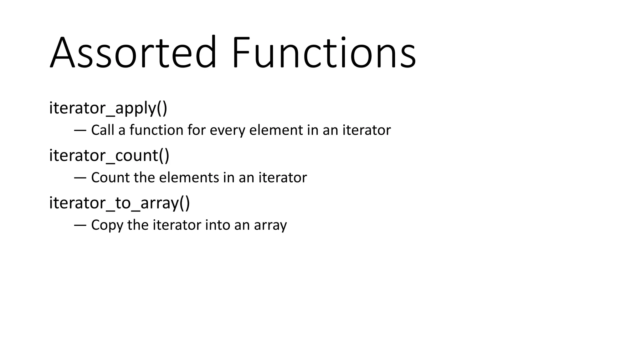 Data Structures
Queue
6.831
4.9951
2.3795
2.0713
136.463
5.1467
54.8873
1.4965
529.83
428.15
409.97 418.91
0
100
200
300
400
500
600
0
20
40
60
80
100
120
140
160
Array
Implementation
SPLQueue Array
Implementation
SPLQueue
PHP 5.6 PHP 7.1
Queue Performance
Time (s) Enqueue Time (s) Dequeue Memory (kb)
 
