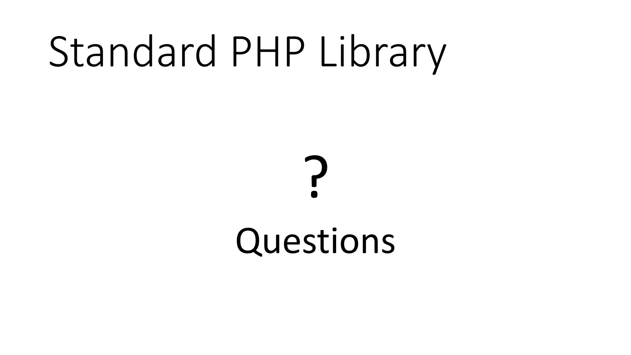 Data Structures
Heap
0.1063
0.1771
0.0833
0.1131
0.2117
0.1548
0.0937
0.0662
20118.98
15564.69
12017.67
9846.63
0
5000
10000
15000
20000
25000
0
0.05
0.1
0.15
0.2
0.25
Array
Implementation
SPLHeap Array
Implementation
SPLHeap
PHP 5.6 PHP 7.1
Heap Performance
Time (s) Build Time (s) Loop Memory (kb)
 