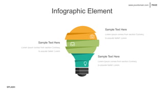 SPLASH
PAGE
www.yourdomain.com
Infographic Element
Sample Text Here
Lorem Ipsum comes from section Contrary
to popular belief, Lorem
Sample Text Here
Lorem Ipsum comes from section Contrary
to popular belief, Lorem
Sample Text Here
Lorem Ipsum comes from section Contrary
to popular belief, Lorem
 