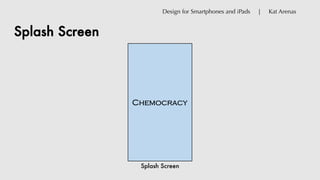 Splash Screen
Design for Smartphones and iPads | Kat Arenas
Splash Screen
Chemocracy
 