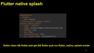 flutter Launcher Icons, Splash Screens & Fonts | PDF
