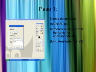 Paso 1: Nuevo documento