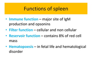 Diseases of Spleen | PPTX
