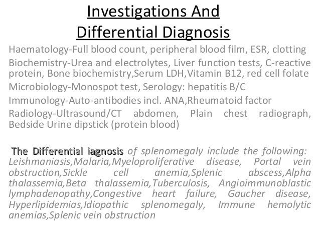 3 blood omega test SPLENOMEGALY 3 blood omega test SPLENOMEGALY