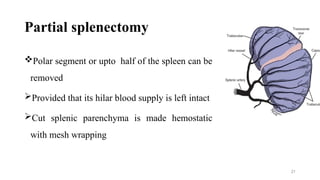 Spleen Inverted splenic injury power point presentations | PPTX