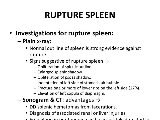 Enlarged Spleen Rupture – Signs Your Spleen Has Ruptured – OSMIE