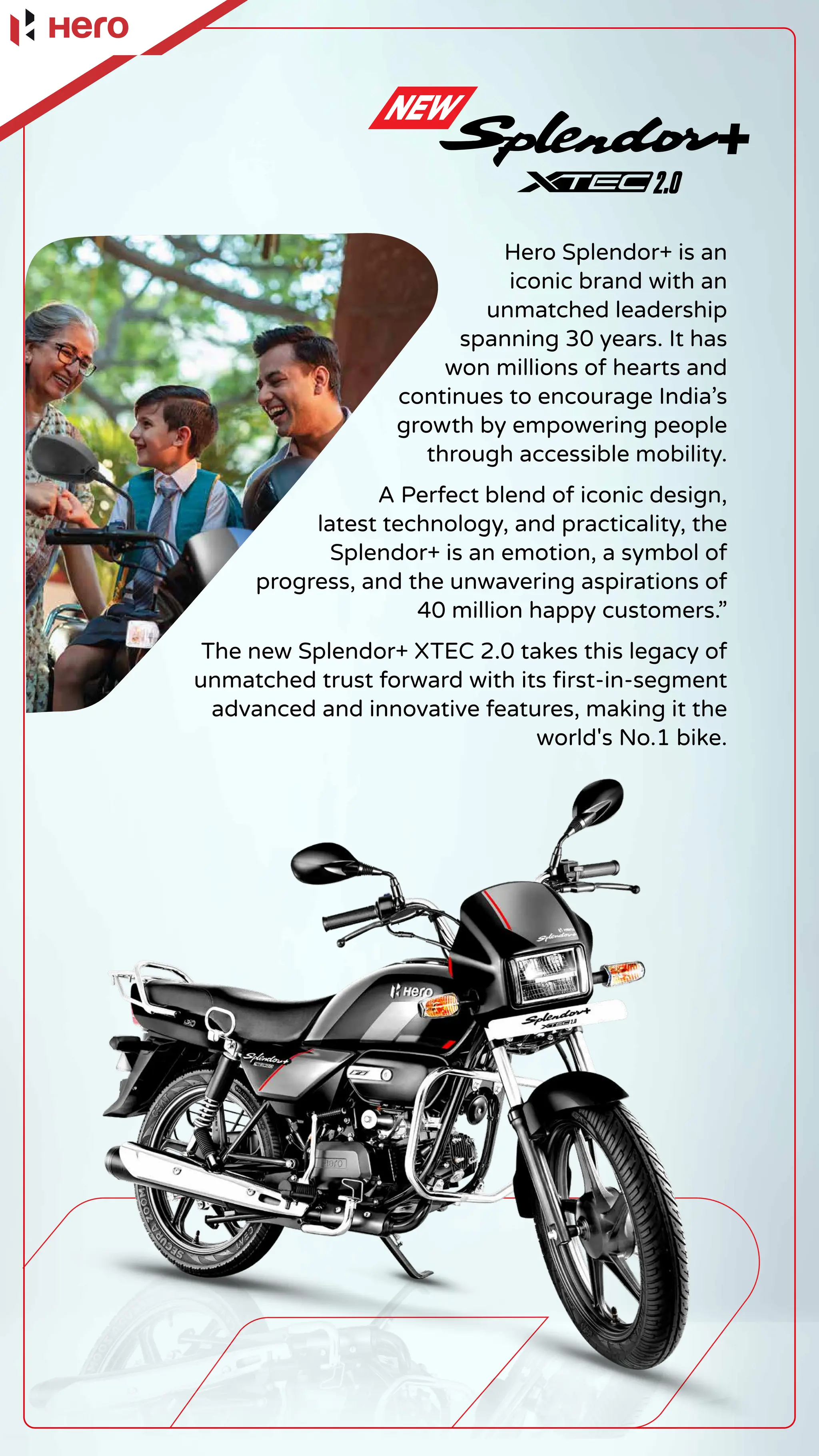 Splendor Plus Xtec 2.0 Brochure Hero Motocorp PDF