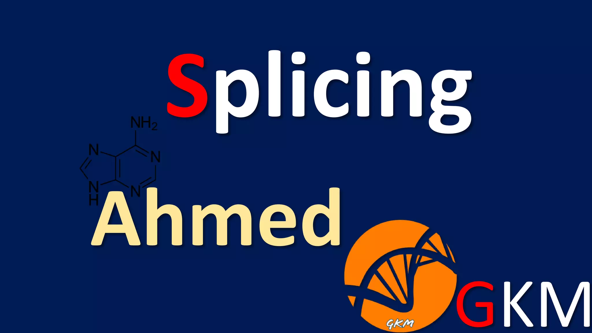 GKM
Ahmed
Splicing