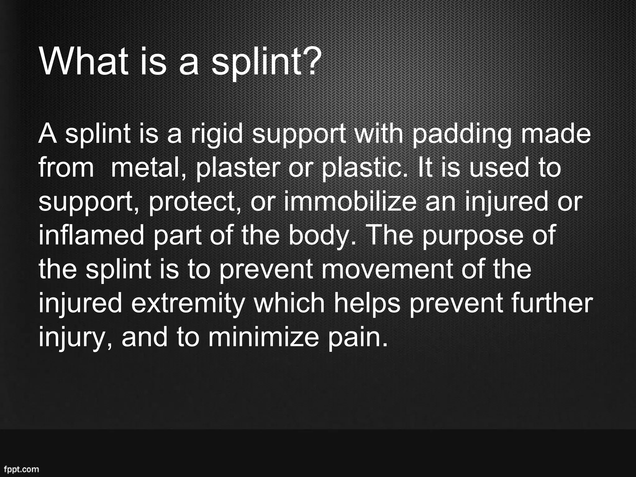 Indications and Limitations of Splint and cast used for Bovine ...