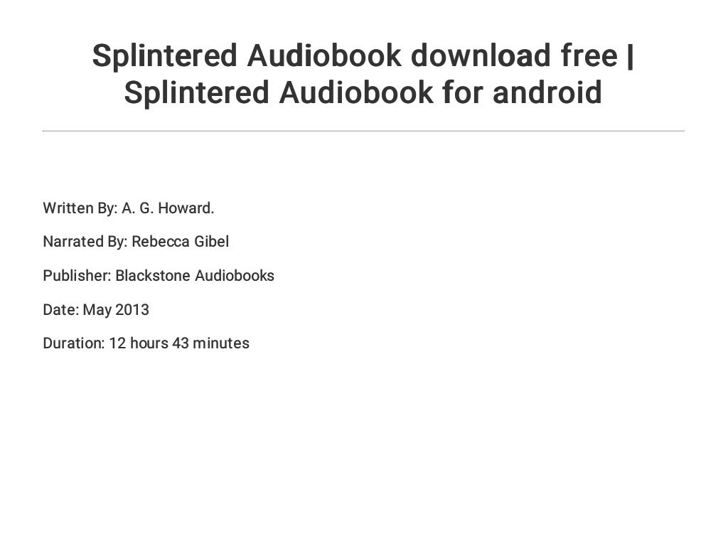 download a spindle splintered download a spindle splintered