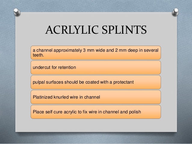 Splinting