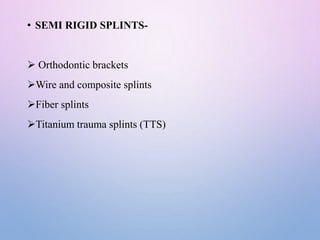 Permanent Splints SPLINTING-MATERIALS AND TECHNIQUES final.pptx