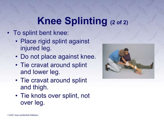 Splinting #6.ppt | First Aid | Injuries