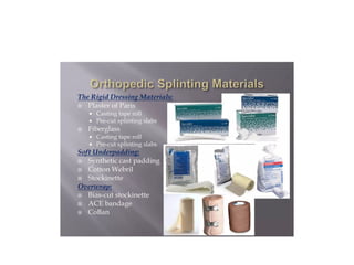 SPLINTING TECHNIQUES.pptx orthopaedics ppt | PPTX