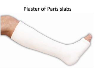 Plaster of Paris slabs

 