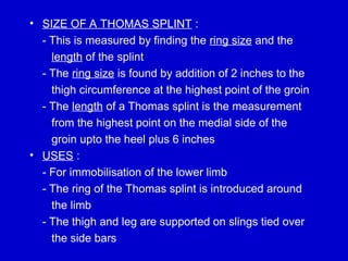 Comprehensive Guide to Splints and Traction Procedures in Orthopaedics ...