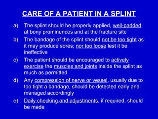 Comprehensive Guide to Splints and Traction Procedures in Orthopaedics ...