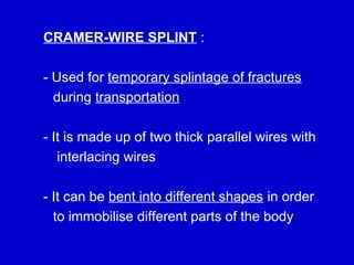 Comprehensive Guide to Splints and Traction Procedures in Orthopaedics ...