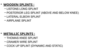 Codable Splints Comprehensive Guide to Splints and Tractions in Orthopaedics: Types ...