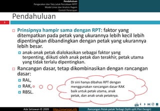 Rancangan Petak-petak Terbagi | PPTX