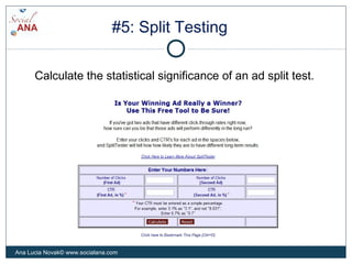 Split Test Visualisation Split testing-slides | PPT