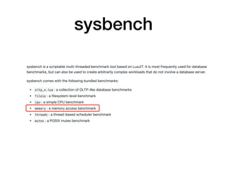 sysbench
 