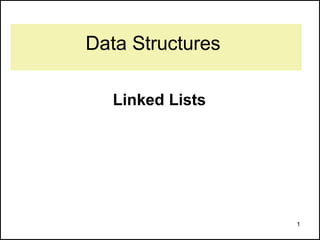 Presentations Linked Lists Data Structure | PPTX