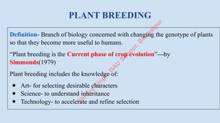 Breeding Methods in Cross Pollinated Crops | PPTX