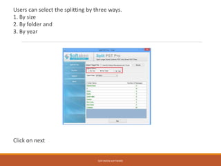 Split pst pro | PPTX