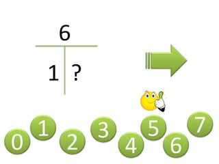 0
1
2 3
4
5
6
1 ?
6
7