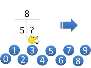 0
1
2
3
4
5
8
5 ?
6
7
8
9