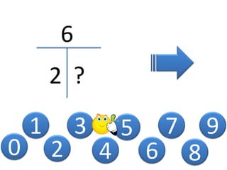 0
1
2
3
4
5
6
2 ?
6
7
8
9