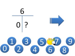0
1
2
3
4
5
6
0 ?
6
7
8
9