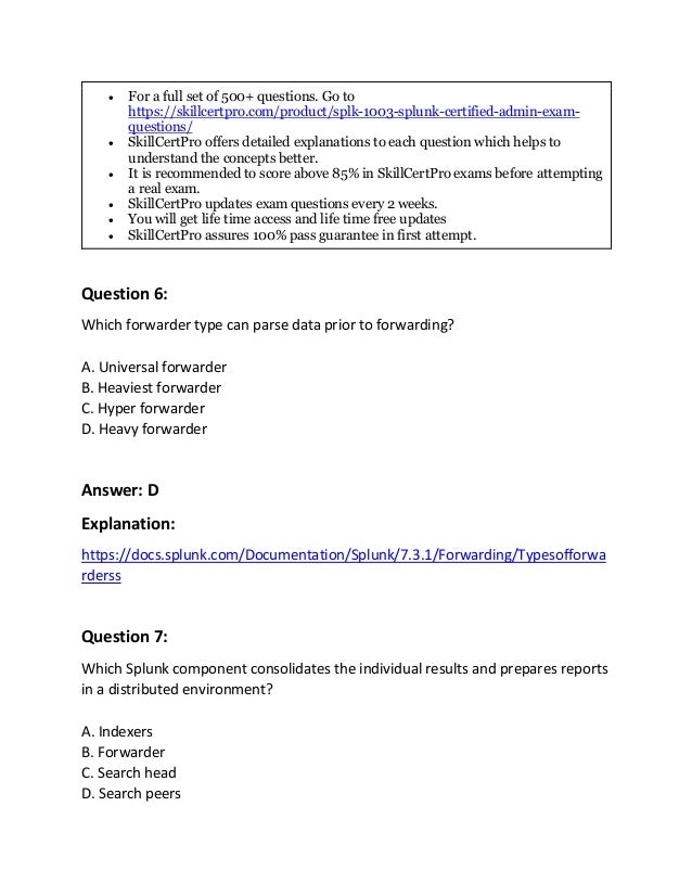 SPLK-1003 Demotesten