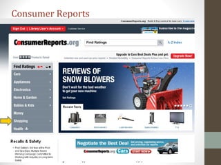 Consumer Reports
 