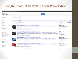 Google Product Search: Canon Powershot
 