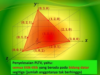 Sistem Persamaan Linear Tiga variabel (SPLTV) | PPTX