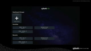 © 2019 SPLUNK INC. FOR INTERNAL USE ONLY.
 