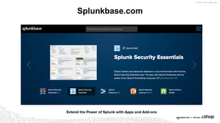© 2017 SPLUNK INC.
Splunkbase.com
 