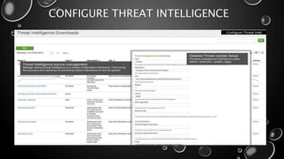 CONFIGURE THREAT INTELLIGENCE
 