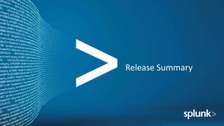 Release Summary
 